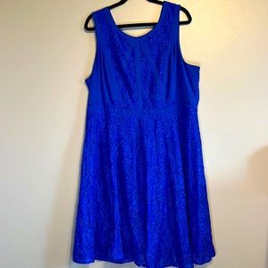 Torrid blue lace dress